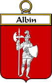 French Coat of Arms Badge for Albin