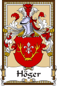 German Coat of Arms Wappen Bookplate  for Höger