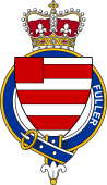 British Garter Coat of Arms for Fuller (England)