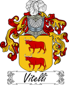 Araldica Italiana Coat of arms used by the Italian family Vitelli