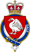 British Garter Coat of Arms for Dale (England)