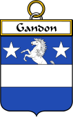 French Coat of Arms Badge for Gandon