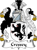 English Coat of Arms for the family Cressey or Cressy