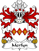 Welsh Coat of Arms for Merfyn (FRYCH, King of Gwynedd )