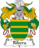 Spanish Coat of Arms for Ribera or Rivera