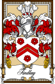 Scottish Coat of Arms Bookplate for Findlay or Finlay