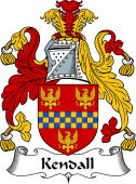 English Coat of Arms for the family Kendall