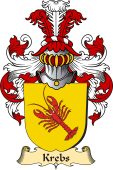 v.23 Coat of Family Arms from Germany for Krebs
