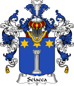 Italian Family Coat of Arms (v.25b) Sciacca