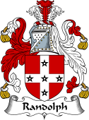 English Coat of Arms for the family Randolph