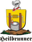 German shield on a mount for Heilbrunner
