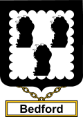 English Coat of Arms Shield Badge for Bedford