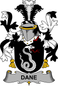 Irish Coat of Arms for Dane or O'Dane
