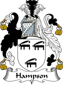 English Coat of Arms for the family Hampson