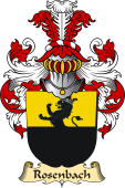 v.23 Coat of Family Arms from Germany for Rosenbach