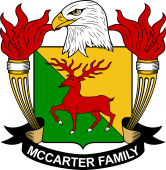 Coat of arms used by the McCarter family in the United States of America