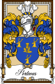 Scottish Coat of Arms Bookplate for Porteous (Edinburgh)
