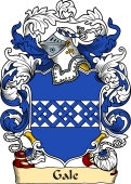 English or Welsh Family Coat of Arms (v.23) for Gale