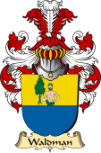 v.23 Coat of Family Arms from Germany for Waldman