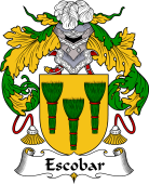 Portuguese Coat of Arms for Escobar or Escovar