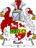 English Coat of Arms for the family Rush