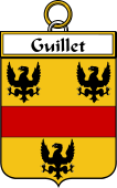 French Coat of Arms Badge for Guillet