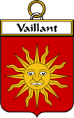 French Coat of Arms Badge for Vaillant