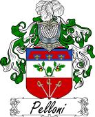 Araldica Italiana Coat of arms used by the Italian family Pelloni