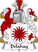 English Coat of Arms for the family Delahay