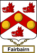 English Coat of Arms Shield Badge for Fairbairn