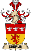 Republic of Austria Coat of Arms for Eberlin de Rottenbach