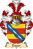 v.23 Coat of Family Arms from Germany for Dauer