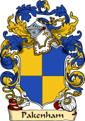 English or Welsh Family Coat of Arms (v.23) for Pakenham
