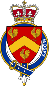 Families of Britain Coat of Arms Badge for: Moses (England)