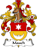 German Wappen Coat of Arms for Mauch