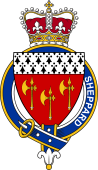 British Garter Coat of Arms for Sheppard (England)