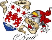 Sept (Clan) Coat of Arms from Ireland for O'Neill