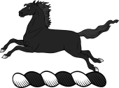 Family Crest from England for: Amosley Crest - A Horse at Full Speed
