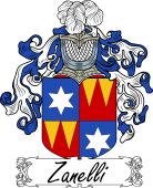 Araldica Italiana Coat of arms used by the Italian family Zanelli