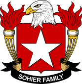 Coat of arms used by the Sohier family in the United States of America