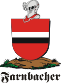 German shield on a mount for Farnbacher