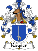 German Wappen Coat of Arms for Kayser