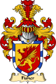 Welsh Family Coat of Arms (v.23) for Fisher (of Carmarthenshire)