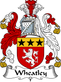English Coat of Arms for Whatley or Wheatley