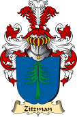 v.23 Coat of Family Arms from Germany for Zitzman