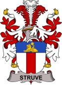 Danish Coat of Arms for Struve or Lövenstierne
