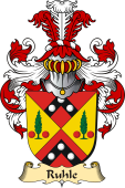 v.23 Coat of Family Arms from Germany for Ruhle