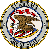 US State Seal for Alabama 1868