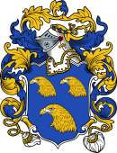 English or Welsh Coat of Arms for Aubrey (Sir John, Knt. Glamorganshire)