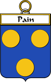 French Coat of Arms Badge for Pain